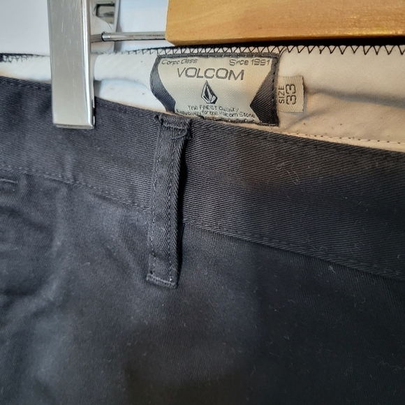 Volcom Corp Class Vmonty Black Pant Size 33 - Picture 4 of 11